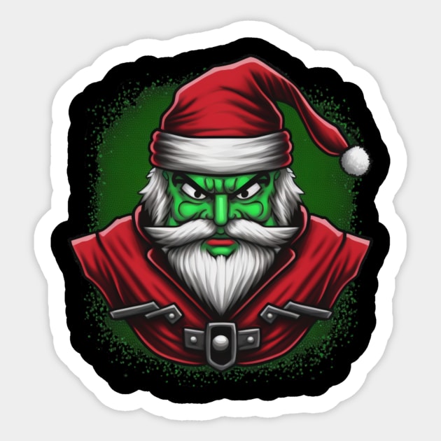 Ogre Santa Sticker by Octoprocessor